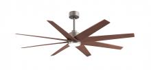 Matthews Fan Company ANLK-BN-WN-64 - Ariella - Eight Blade Ceiling Fan - 5CCT Integrated LED - Brushed Nickel Finish