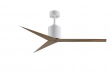 Matthews Fan Company EK-WH-GA - Eliza - Ceiling Fan - Gloss White Finish - Gray Ash Tone Blades