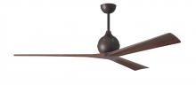 Matthews Fan Company IR3-TB-WA-72 - Irene-3 - Three Blade Paddle Fan - 72" - Textured Bronze Finish - Walnut Tone Blades