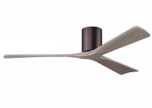 Matthews Fan Company IR3H-BB-GA-60 - Irene-3H - Three Blade Flush Mount Paddle Fan - 60" - Brushed Bronze Finish