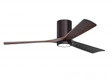 Matthews Fan Company IR3HLK-BB-WA-60 - Irene-3HLK - 60" Three Blade Flush Mount Paddle Fan - 5CCT Integrated LED - Brushed Bronze Finis
