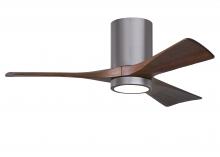 Matthews Fan Company IR3HLK-BP-WA-42 - Irene - 3HLK - Brushed Pewter - Walnut Tone Blades - 42" Blades