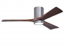 Matthews Fan Company IR3HLK-BP-WA-52 - Irene-3HLK - 52" Three Blade Flush Mount Paddle Fan - 5CCT Integrated LED - Brushed Pewter Finis