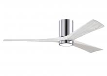 Matthews Fan Company IR3HLK-CR-MWH-60 - Irene - 3HLK - Polished Chrome - Matte White Blades - 60" Blades