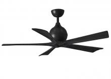 Matthews Fan Company IR5-BK-BK-52 - Irene-5 - 52" Five Blade Paddle Fan - Matte Black Finish - Matte Black Blades