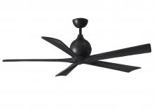 Matthews Fan Company IR5-BK-BK-60 - Irene-5 - 60" Five Blade Paddle Fan - Matte Black Finish - Matte Black Blades