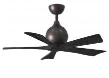 Matthews Fan Company IR5-TB-BK-42 - Irene 5 - Textured Bronze - Black lades - 42" Blades - 10" Downrod