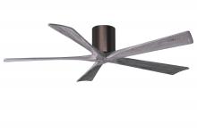 Matthews Fan Company IR5H-BB-BW-60 - Irene-5H - 60" Five Blade Flush Mount Paddle Fan - Brushed Bronze Finish - Barn Wood Tone Blades