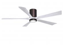 Matthews Fan Company IR5HLK-BB-MWH-60 - Irene - 5HLK - Brushed Bronze - Matte White Blades - 60" Blades