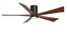 Matthews Fan Company IR5HLK-BB-WA-60 - Irene - 5HLK - Brushed Bronze - Walnut Tone Blades - 60" Blades