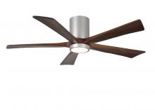 Matthews Fan Company IR5HLK-BN-WA-52 - Irene-5HLK - 52" Five Blade Flush Mount Paddle Fan - 5CCT Integrated LED - Brushed Nickel Finish