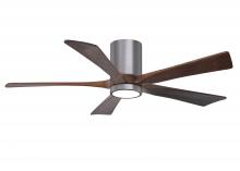 Matthews Fan Company IR5HLK-BP-WA-52 - Irene-5HLK - 52" Five Blade Flush Mount Paddle Fan - 5CCT Integrated LED - Brushed Pewter Finish