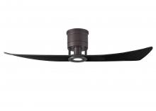 Matthews Fan Company LW-TB-BK - Lindsay - Ceiling Fan - Integrated LED - Textured Bronze Finish - Matte Black Blades
