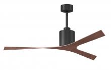Matthews Fan Company MK-BK-WN - Molly - Ceiling Fan - Matte Black Finish - Walnut Tone Blades
