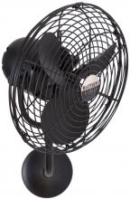Matthews Fan Company MP-BK-MTL - Michelle Parede - Directional Wall Fan - Matte Black Finish