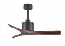 Matthews Fan Company MW-TB-WA-42 - Mollywood - 42" Ceiling Fan - Textured Bronze Finish - Walnut Tone Blades