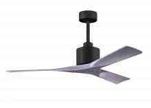 Matthews Fan Company NK-BK-BW-52 - Nan - 52" Ceiling Fan - Matte Black Finish - Barn Wood Tone Blades