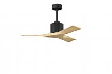 Matthews Fan Company NK-BK-LM-42 - Nan - 42" Ceiling Fan - Matte Black Finish - Light Maple Tone Blades