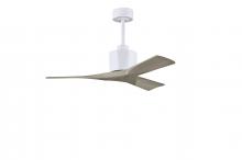 Matthews Fan Company NK-MWH-GA-42 - Nan - 42" Ceiling Fan - Matte White Finish - Gray Ash Tone Blades
