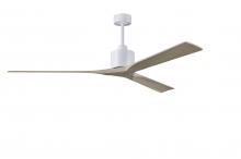 Matthews Fan Company NKXL-MWH-GA-72 - Nan XL - 72" Ceiling Fan - Matte White Finish - Gray Ash Tone Blades