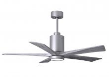 Matthews Fan Company PA5-BN-BW-52 - Patricia-5 - 52" Five Blade Ceiling Fan - 5CCT Integrated LED - Brushed Nickel Finish