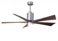 Matthews Fan Company PA5-BN-WA-60 - Patricia-5 - 60" Five Blade Ceiling Fan - 5CCT Integrated LED - Brushed Nickel Finish