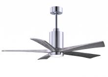 Matthews Fan Company PA5-CR-BW-52 - Patricia-5 - 52" Five Blade Ceiling Fan - 5CCT Integrated LED - Polished Chrome Finish