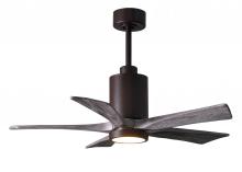 Matthews Fan Company PA5-TB-BW-42 - Patricia-5 - 42" Five Blade Ceiling Fan - 5CCT Integrated LED - Textured Bronze Finish