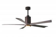 Matthews Fan Company PA5-TB-BW-60 - Patricia-5 - 60" Five Blade Ceiling Fan - 5CCT Integrated LED - Textured Bronze Finish