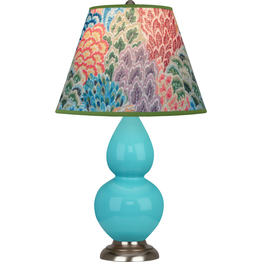 Egg Blue Small Double Gourd Accent Lamp
