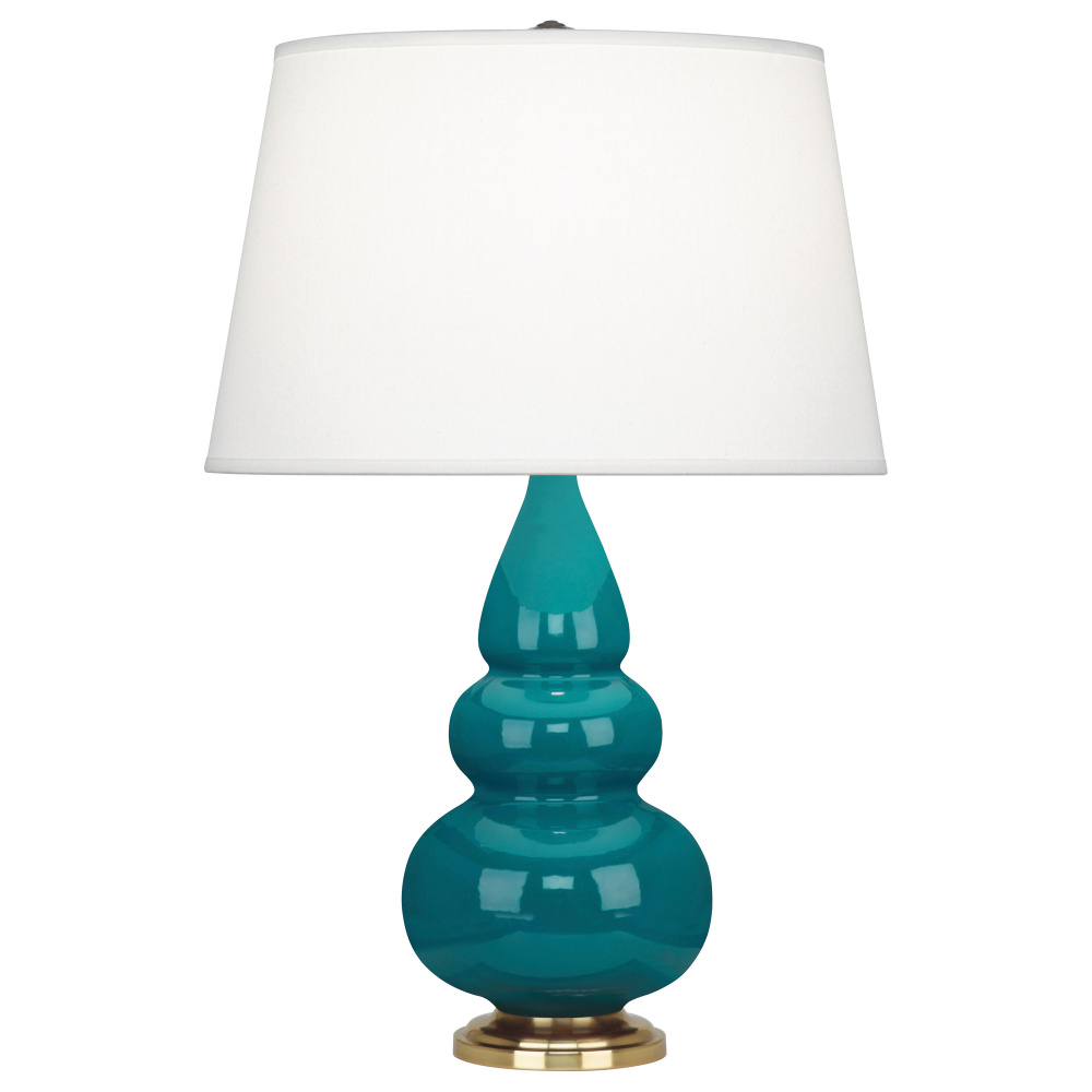 Peacock Small Triple Gourd Accent Lamp