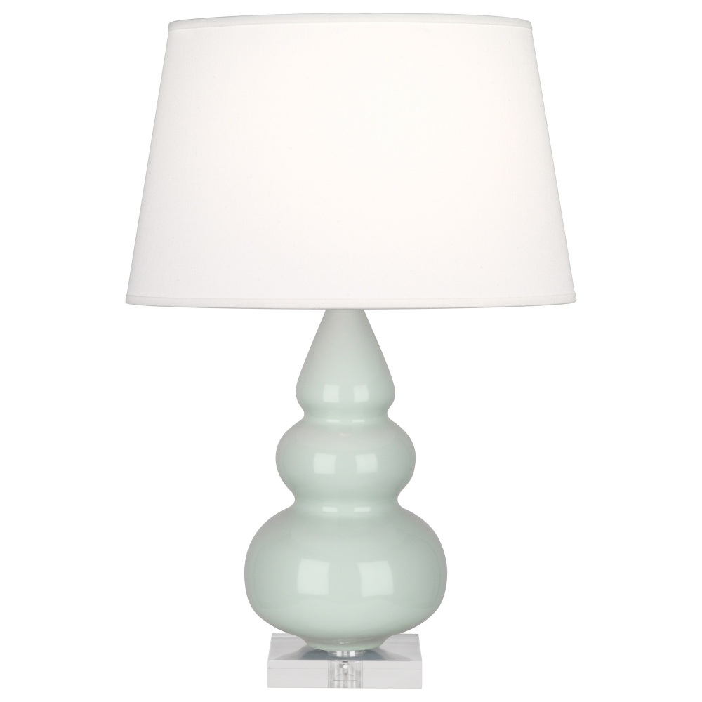 Celadon Small Triple Gourd Accent Lamp