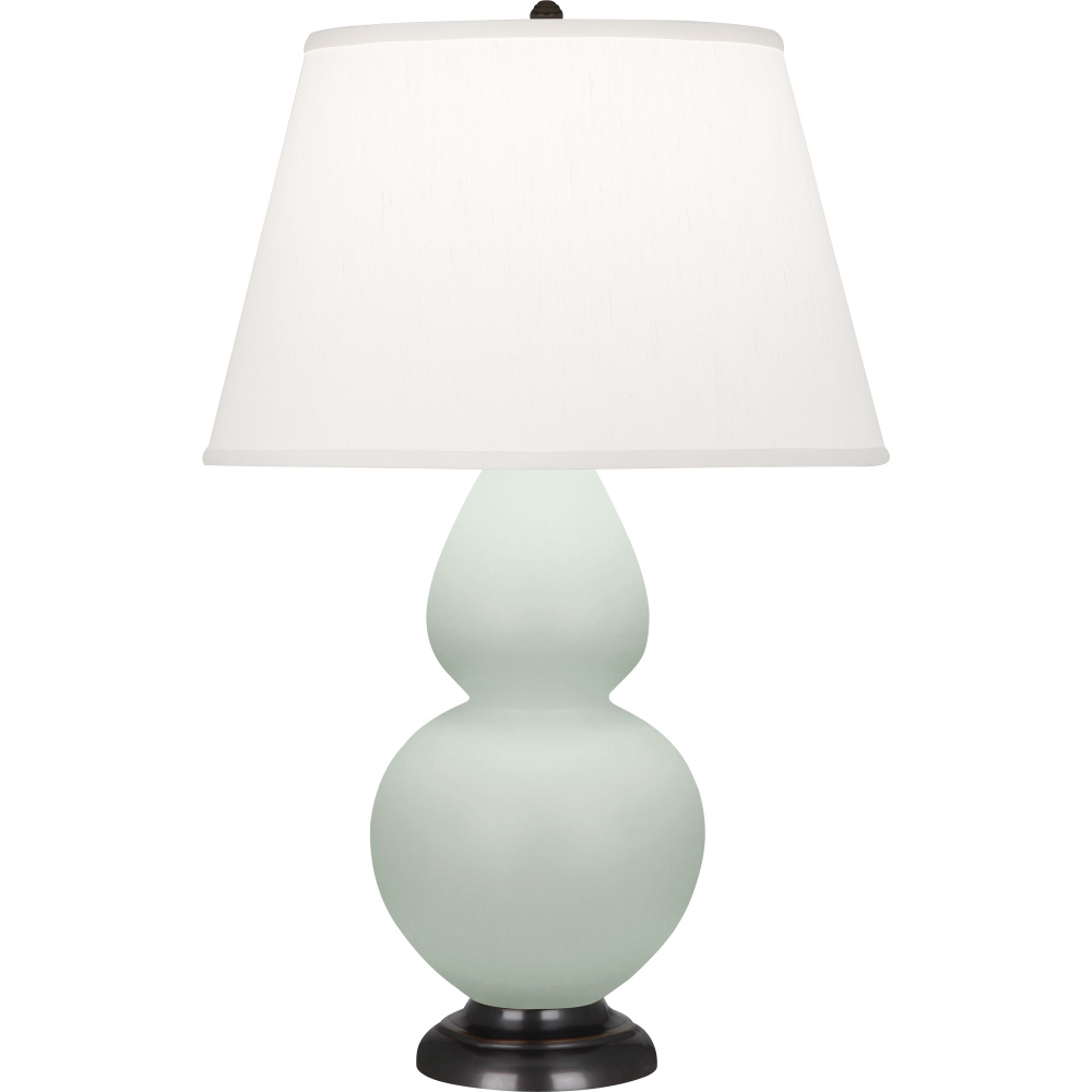 Matte Celadon Double Gourd Table Lamp