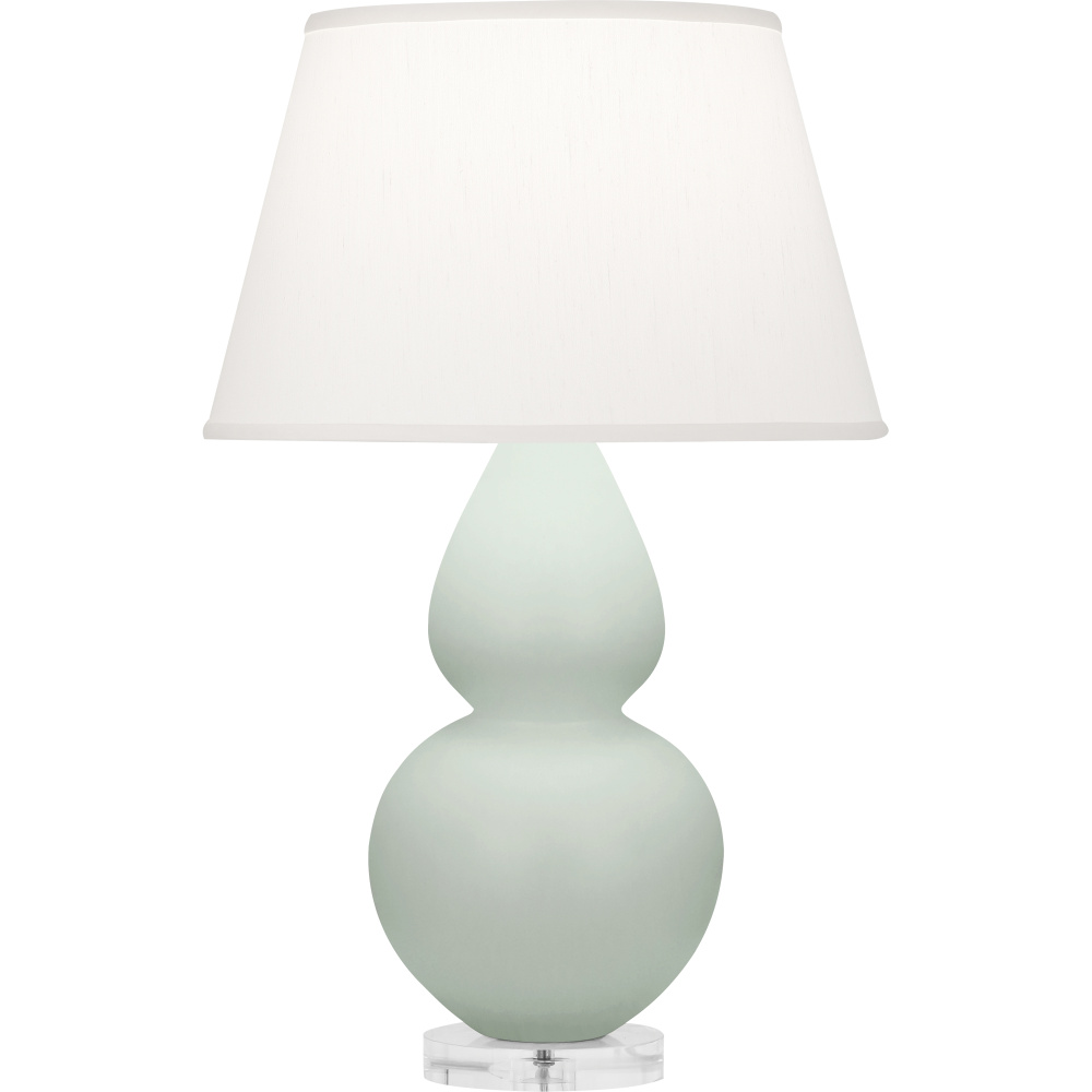 Matte Celadon Double Gourd Table Lamp