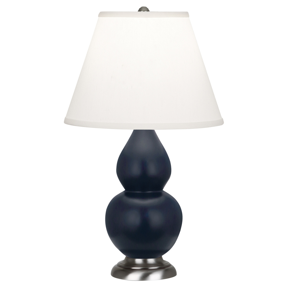 Matte Midnight Blue Small Double Gourd Accent Lamp