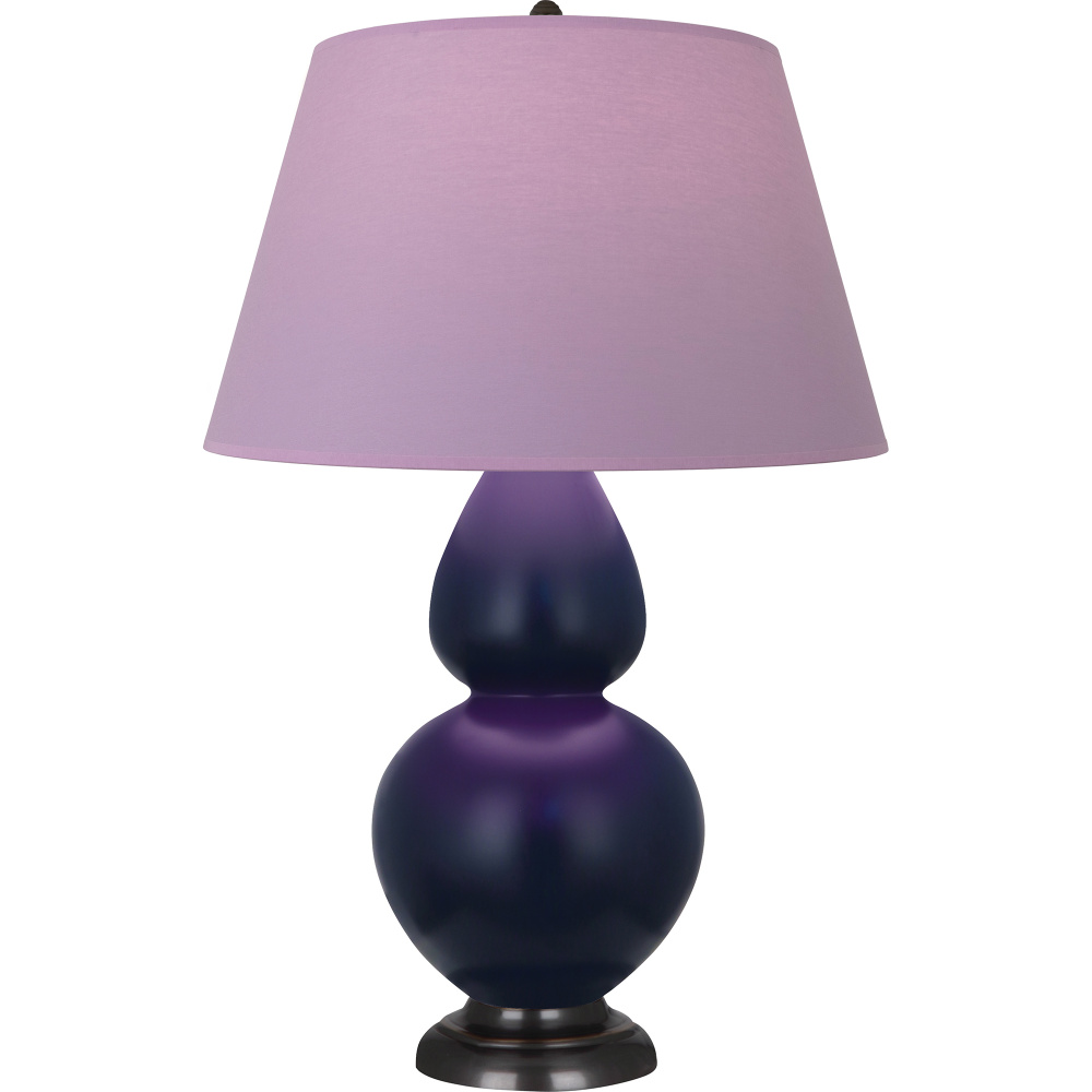 Matte Midnight Blue Double Gourd Table Lamp