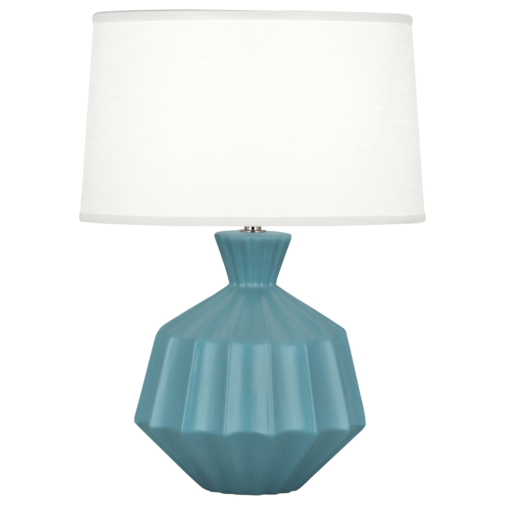 Matte Steel Blue Orion Accent Lamp
