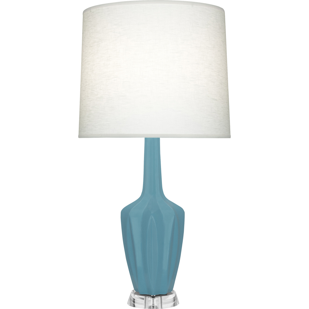 Matte Steel Blue Emma Table Lamp