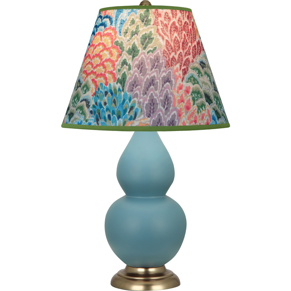 Matte Steel Blue Small Double Gourd Accent Lamp