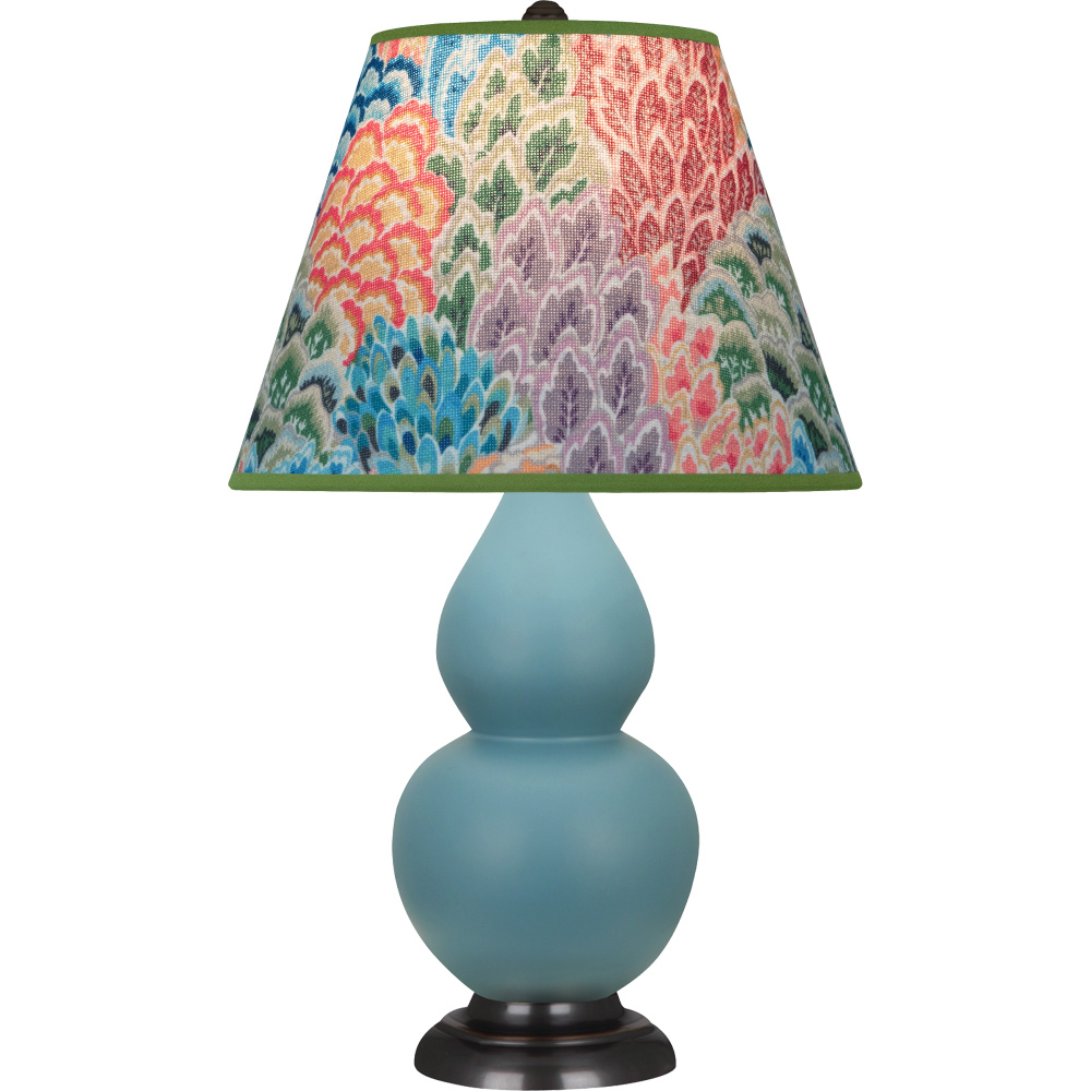 Matte Steel Blue Small Double Gourd Accent Lamp
