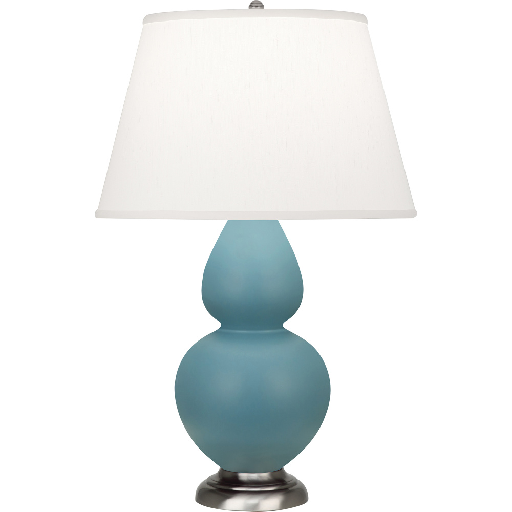 Matte Steel Blue Double Gourd Table Lamp