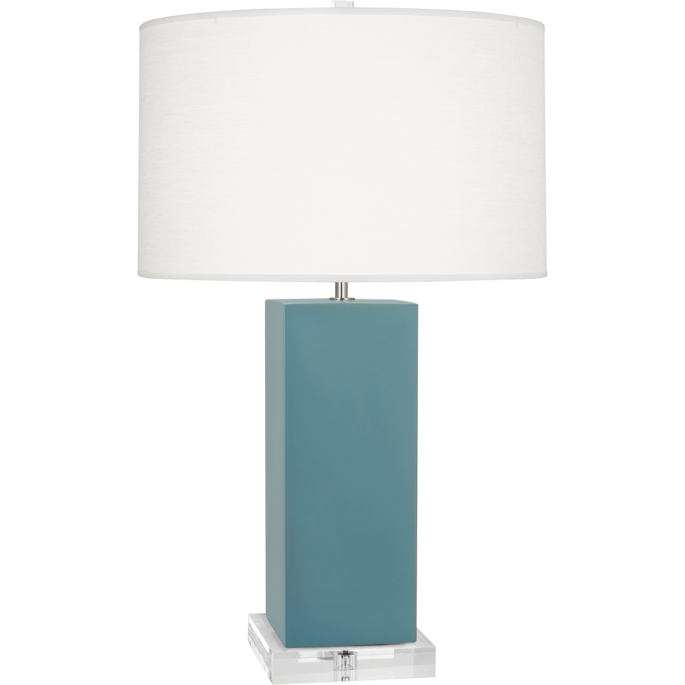 Matte Steel Blue Harvey Table Lamp