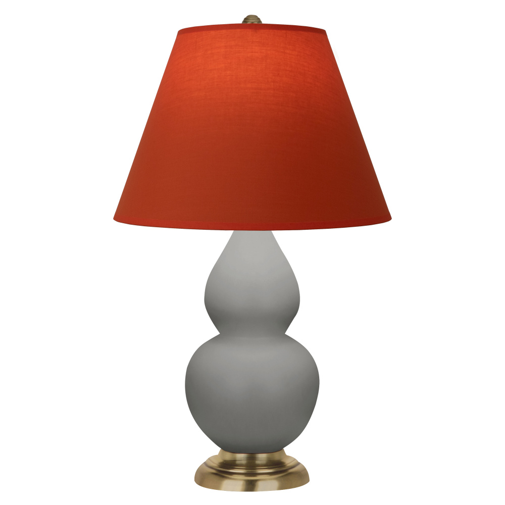 Matte Smokey Taupe Small Double Gourd Accent Lamp