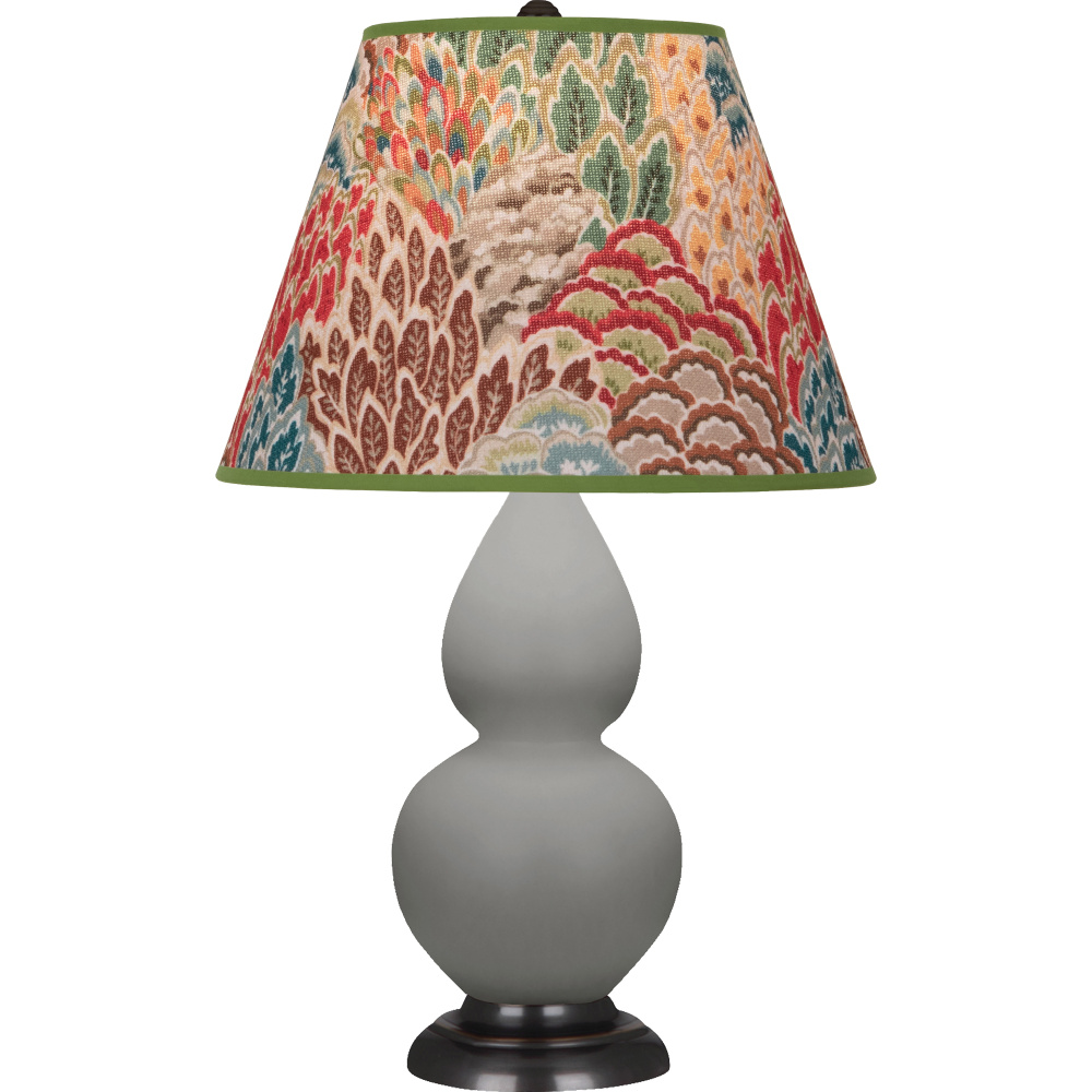 Matte Smokey Taupe Small Double Gourd Accent Lamp