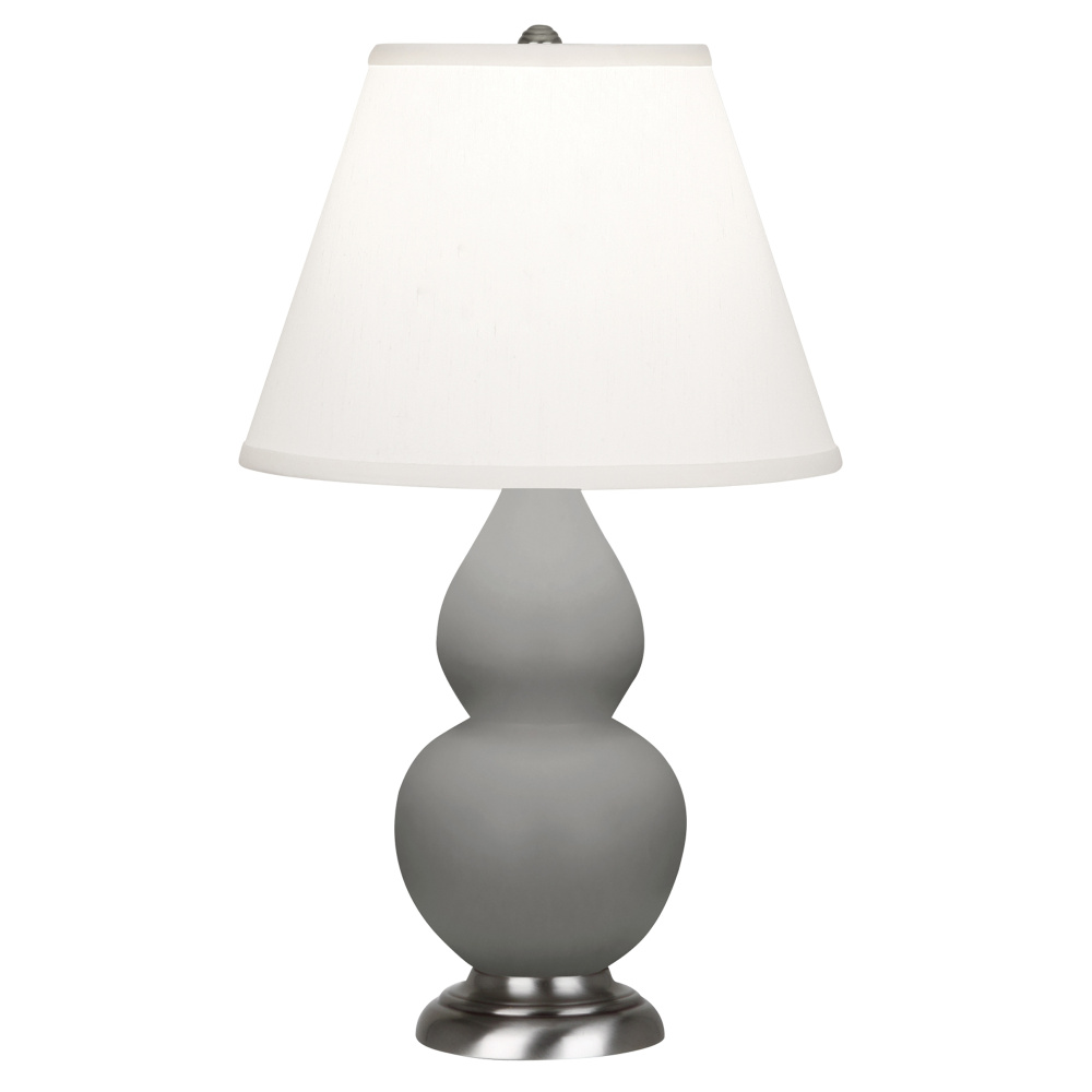 Matte Smokey Taupe Small Double Gourd Accent Lamp