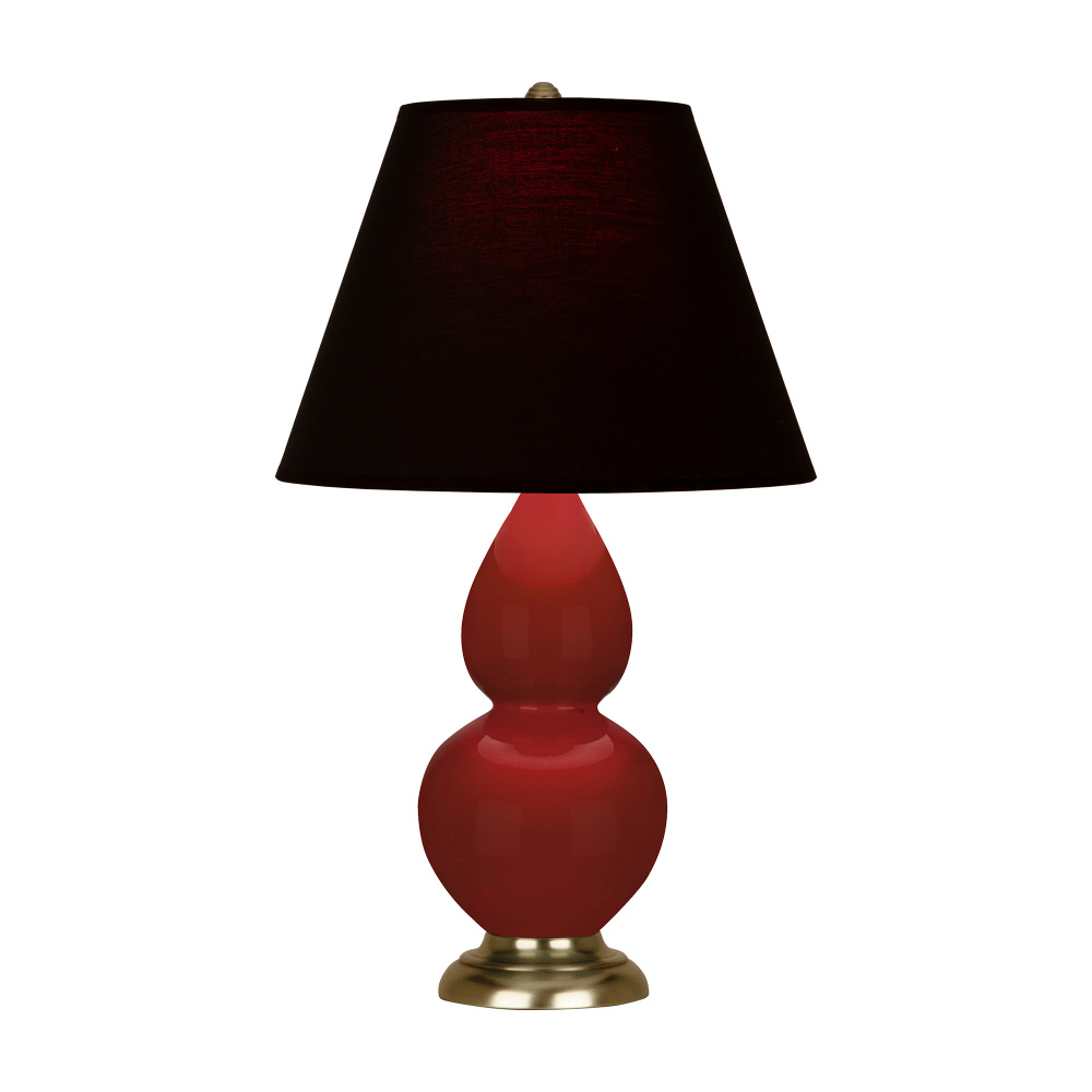 Oxblood Small Double Gourd Accent Lamp