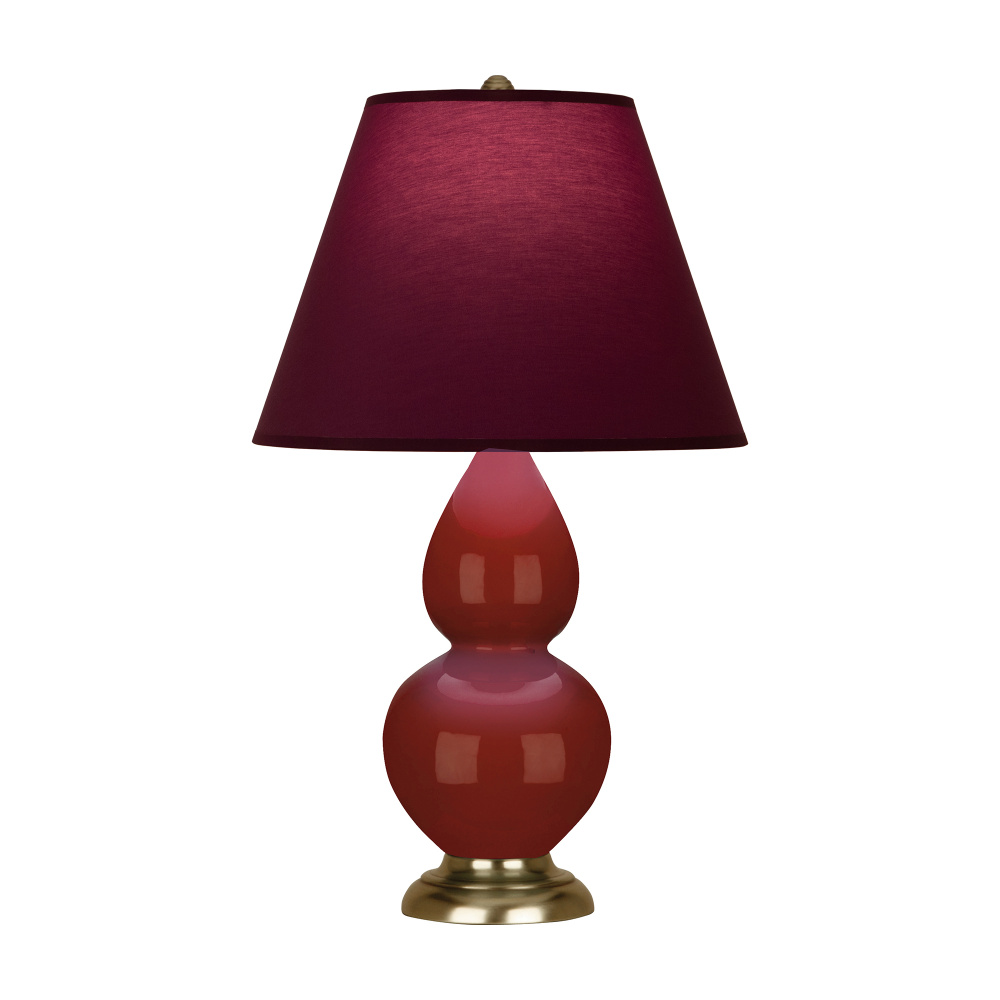 Oxblood Small Double Gourd Accent Lamp
