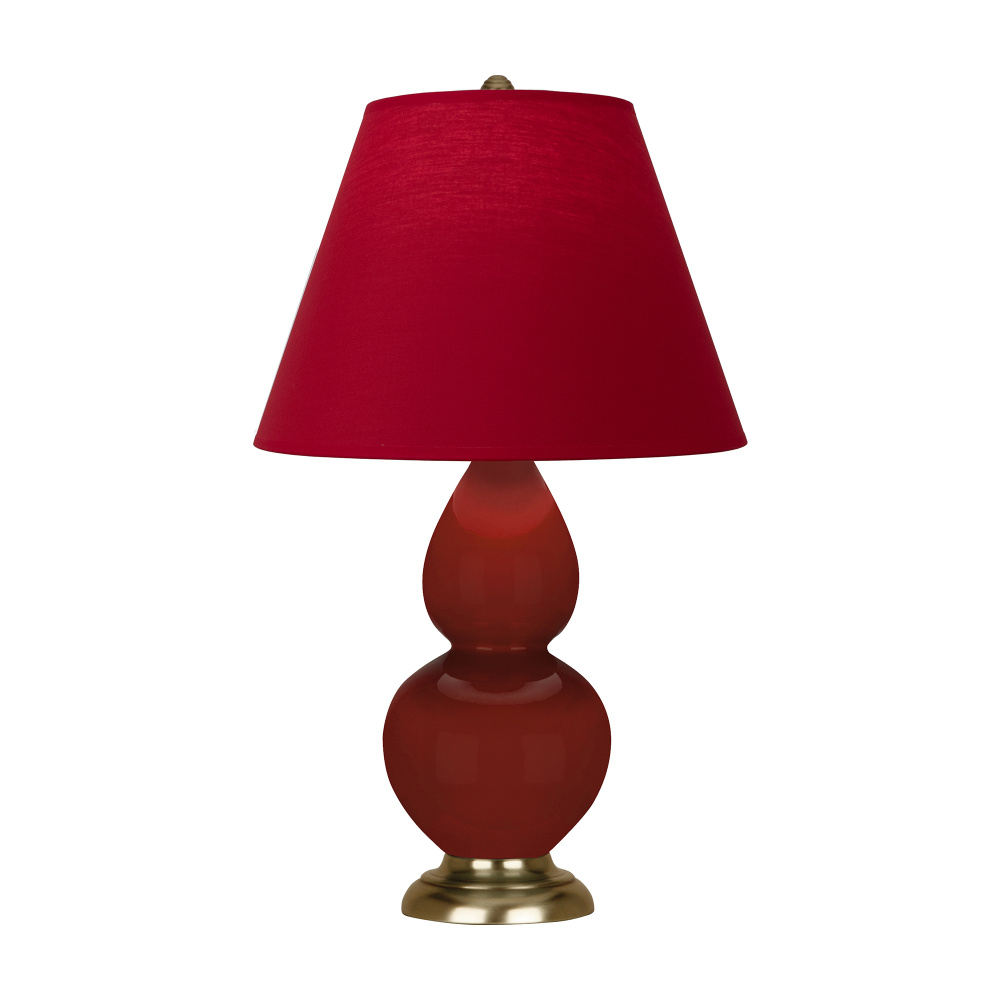 Oxblood Small Double Gourd Accent Lamp