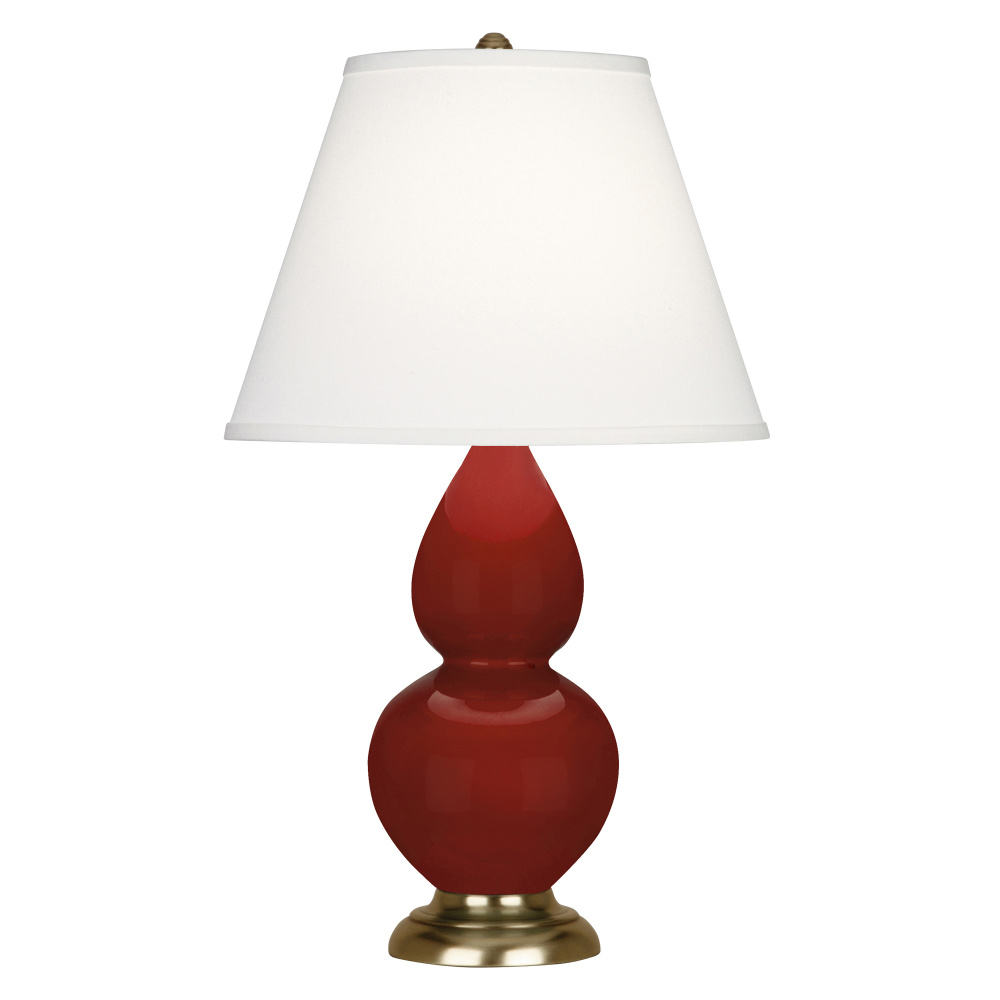 Oxblood Small Double Gourd Accent Lamp