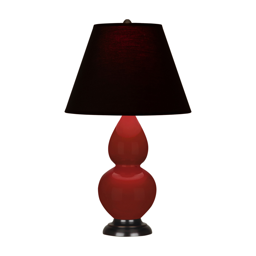 Oxblood Small Double Gourd Accent Lamp